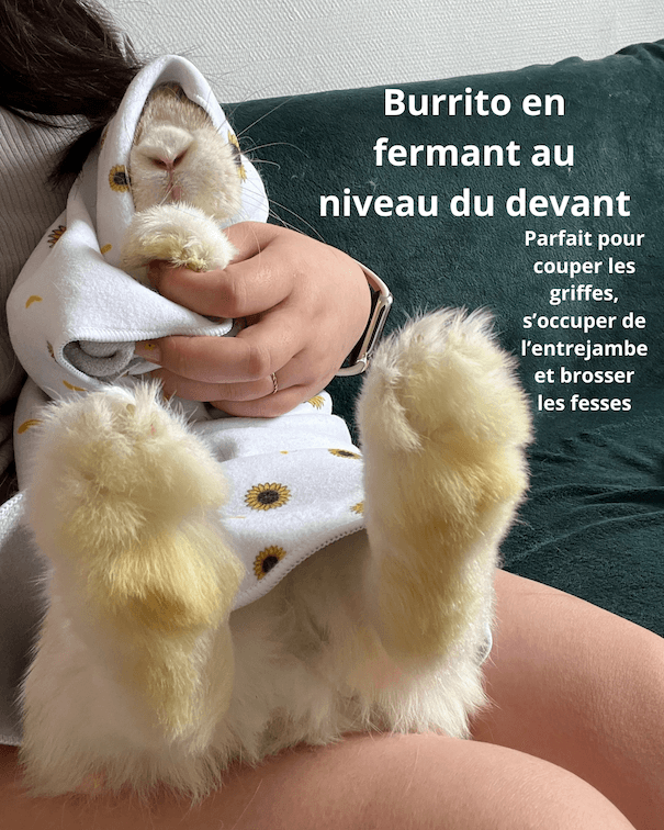 Bunrito® – La serviette de soins auto-agrippante pour animaux – Image 6